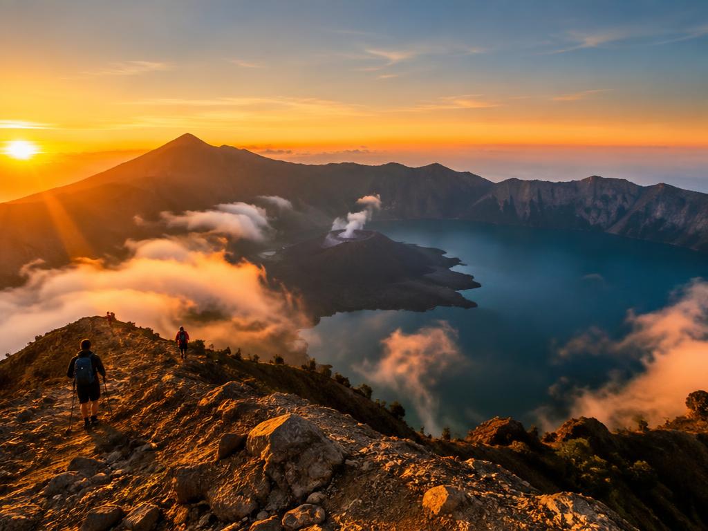 Sunrise di Gunung Rinjani