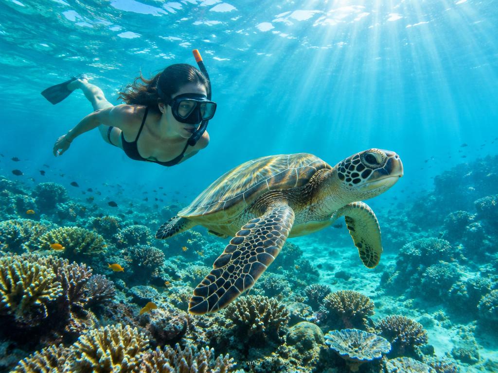 Snorkeling di perairan Gili
