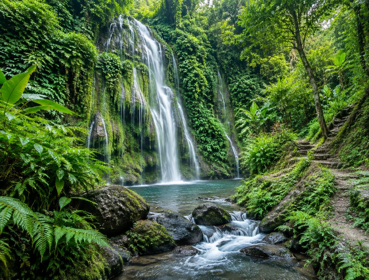 Tete Batu Rice Terrace & Hidden Waterfalls Tour